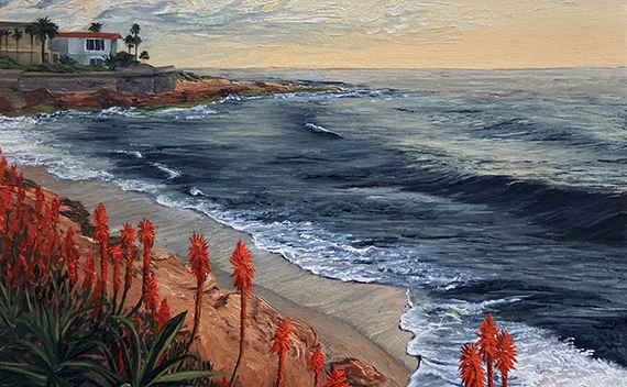 DIOS MEDIANTE - Oil on Wood Panel, 8in x 8in